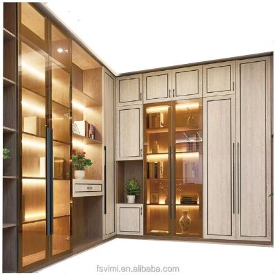 China New Design Eco Door Wardrobe Bedroom Wardrobe Closet Modern Aluminum Formaldehyde Adjustable Glass Free Custom Wardrobe (Other) for sale