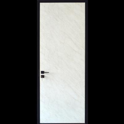 China White Room Luxury Imitation Aluminum Fire Honeycomb Door Marble Door Panel Fire Protection Light Rock Rated Interior Door for sale