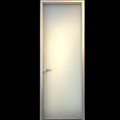 China Factory direct sales waterproof light gray luxury minimalist style oil sand door aluminum alloy bathroom toilet glass door for sale