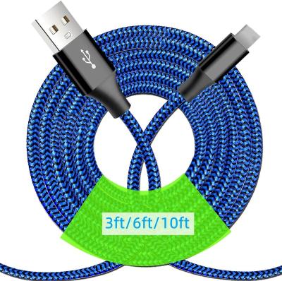 China Stock Amazon 1M 2M 3M Nylon Braided 2.4A 8Pin USB Data Transfer Sync Charging Cable Silver Nylon Braided+Aluminum Alloy For iPhone USB Data Sync Cable for sale