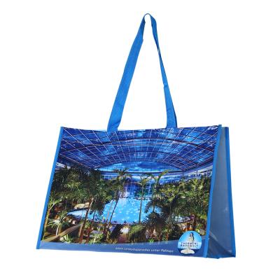 China Professional PP Woven Custom Wholesale Tote Bags Illustration Shopping Bag OEM Eco-friendly Factory Bag for sale