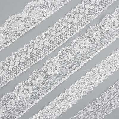 China Sustainable White Lace Non-Stretch Lace For Underwear, Neckline, Sleeves for sale