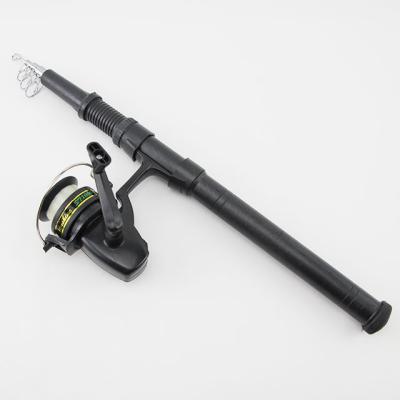 China Cheap Fiberglass Glass Retractable Spinning Fishing Rods With Combo Reel for sale