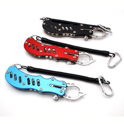 China Portable Metal Stainless Steel Fishing Pliers Fish Lip Clamp Grabber Controller for sale