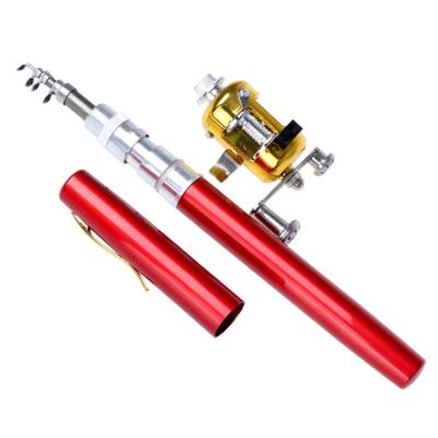 China Spinning glass pen fishing reels metal rod kit made for PESCA from Japan for sale