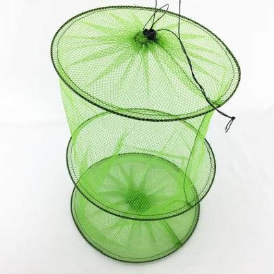 China Good Quality Three Tiered Quick Dry Plastic Nylon Fishing Keeping Net for sale