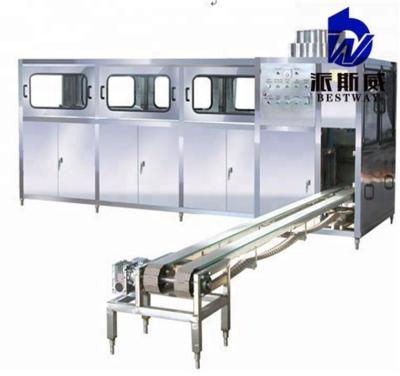 China Beverage Gallon 5 / 19 L Bucket Water Production Line / Water Bottle Filling Machine for sale