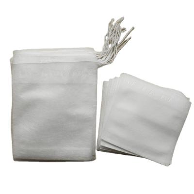 China Durable Empty Heat Seal Filter Drawstring Teabag Nonwoven Loose Biodegradable Tea Bag for sale