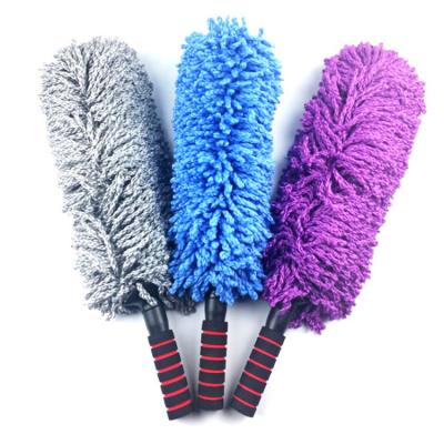 China Ablity Extendable Long Reach Grip Microfiber Hand Feather Powder Super Car Cleaning Cloth With Extension Pole for sale