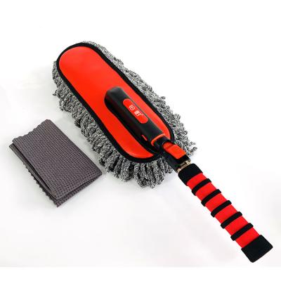 China New Ablity 2021 Super Good Grips Car Cleaning Extra Long Ultra Soft Microfiber Hand Cloth Set With Extension Pole Waxing Mop for sale