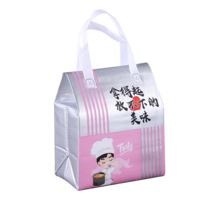 China Custom Insulated Lunch Cooler Bag Tote Ice Cream Outdoor Aluminum Waterproof Picnic Pizza Food Delivery Quality for sale