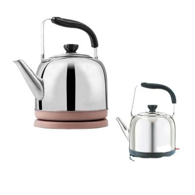 China 360 Degree Rotation Base 5L 360 Degree Long Spout Stainless Steel Rotating Low Electric Kettle With CB CE Certification for sale