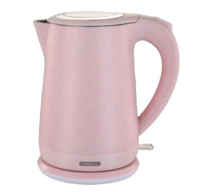 China 360 Degree Basic Electric Kettle Double Wall Small Plastic Electric Kettle Rotation High Quality Daily Use for sale