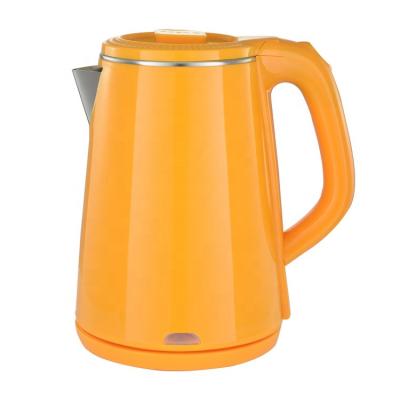 China New Arrival New Arrival Plastic Shell Cool Touch Stainless Steel Water Electric Kettle 360 ​​Degree Rotating Base Double Wall for sale