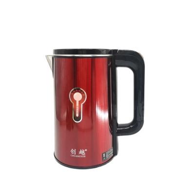 China 360 Degree Rotation Base 2022 New Design Kitchen Appliances Kettle Red Color PP Shell Electric Kettle 1500W 2.0L for sale