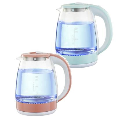 China 360 Base 220-240v 1.8l Degree Rotating Electric Glass Kitchen Kettle Electric Kettle Water Household Appliances for sale