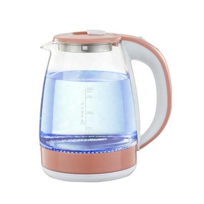 China 360 Degree Rotation Base 2021 Popular Borosilicate Glass Electric Kettle 1.8l For Household And Small Electric Appliance for sale