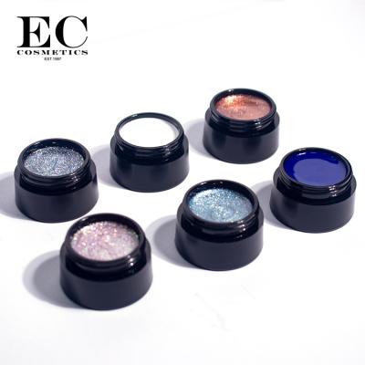 China Nail Art Beauty EC 100 Colors 5g Nail Pudding Gel Polish Soak Off Nail Art Solid Gel Polish for sale