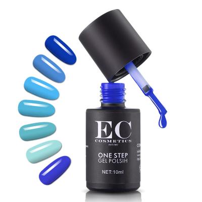 China Stay On Nails About 3 Weeks 550 Colors Odor Free One Step UV Gel Nail Art Gel Polish OEM No Hema for sale