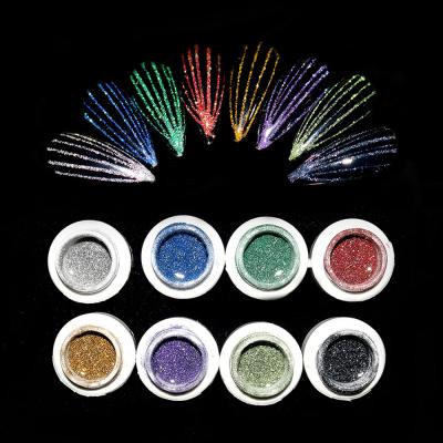 China Reflective Gel Polish Professional Line Drawing Gel Disco Private Label Painting Gel Spider Gel for sale