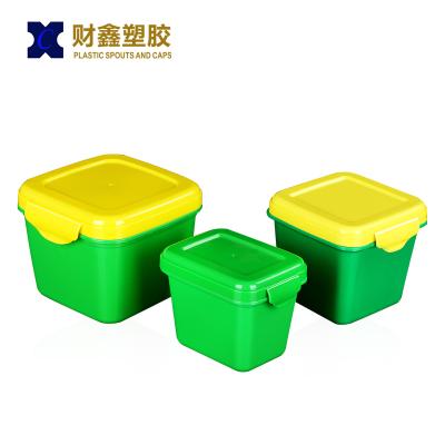 China Recyclable Plastic Chili Sauce Container With Lid Food Container 300ML 500ML 800Ml for sale