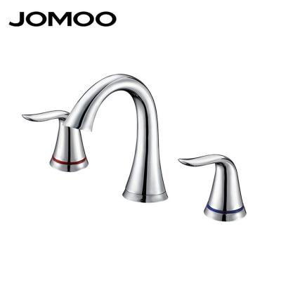 China High Quality Durable Brass JOMOO 2020 New Thermostatic Faucets Design Three Hole Faucets For Bathroom for sale