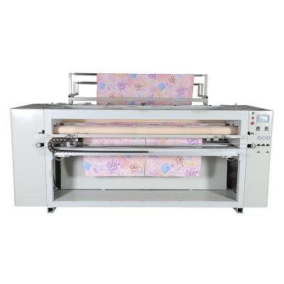 China Full Automatic Ultrasonic Show Cloth Slitting Machine For Bed Sheet Towel Cutting for sale