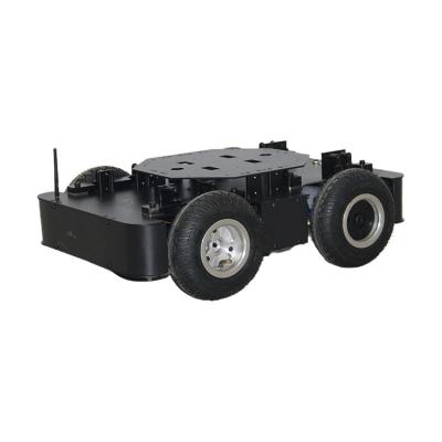 China Toy Manufacturer Supplier Black Spray Paint Radio Control 9 Inch Pneumatic Tire Robot Chassis for sale