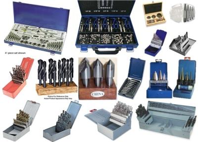 China Full Range HSS CS Drill Bit Set Professional Design Titanium TiN Coating for sale