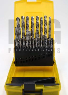 China Bright Finishing Drill Bit Set Hss Jobber Drill Set Cobalt Amber Color for sale