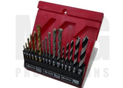 China Tin Coated Left Handed Drill Bit Multi Drills Set High Speed Steel Concrete Edge Ground for sale