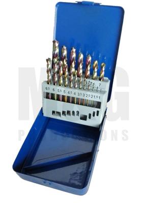 China 19 PCs DIN338 Mechanics Length Drill Bits Bright Finishing High Strength for sale