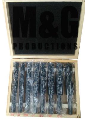 China 8 PC Blacksmith Drill Bit Set Black Finished Cobalt Jobber Drill Bits for sale