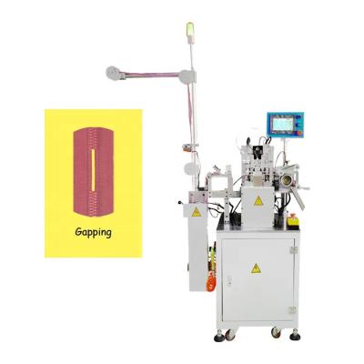 China Plasitc Clogged Open Zipper Making HTD Fully Automatic Delrin Plastic Zipper Gap Machine For Open Remover And Zipper Dent Cleaning for sale