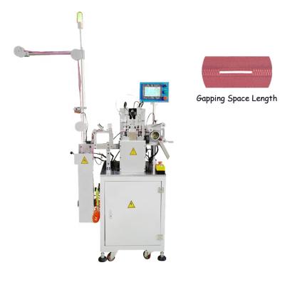 China Making Plasitc Corked Open Zipper Delrin Plastic Zipper Open End Process Fully Automatic Teeth Size Zipper Gaping Machine For Making Finished Zippers for sale