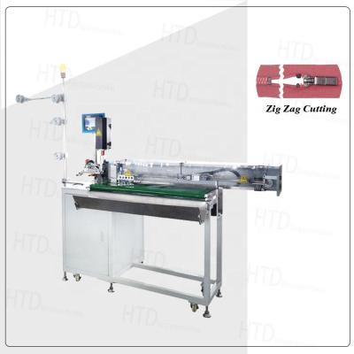 China Garment Shops Zipper Zig Zag Ultrasonic Cutter Full Automatic Delrin Zipper Plastic Cutting Machine For Clogged Cutting Machine for sale