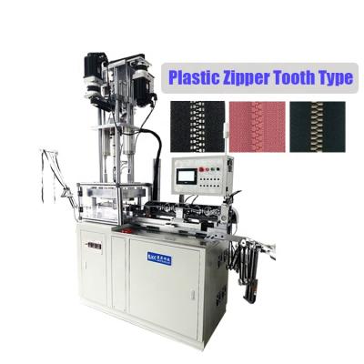 China Automatic Plastic Zipper Making Production Bite Production Line Automatic Delrin Vison Plastic Zipper Teeth Injection Molding Machine Delrin Vison Zipper Machine for sale