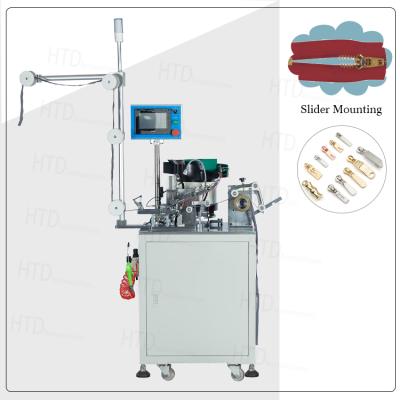 China Metal Zipper Slider Rack Machine Metal Zipper Production Line Slider Inserting Machine For Fancy Puller for sale