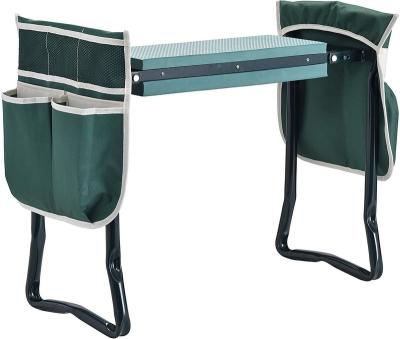 China Folding Kneeling Kneeler Working Garden Metal Stools Bench Garden Seat with Tool Bag Pocket for sale