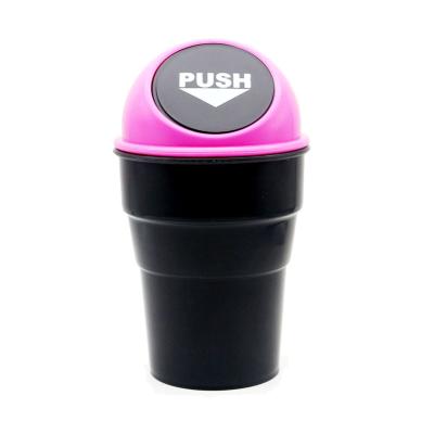 China Sustainable Travel Used Portable Mini Washable Plastic Washable Car Trash Can for sale