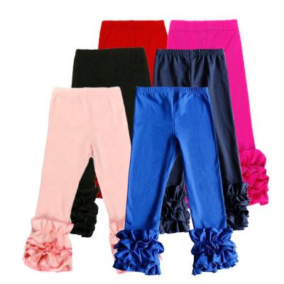 China Factory Direct Breathable Baby Clothing Kids Lacework Girls Gaiters Soft Cotton Pants For Children for sale