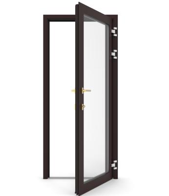 China Swing AAMA / NFRC Certified Entry Aluminum Hinged Doors For Double Glazed Doors for sale