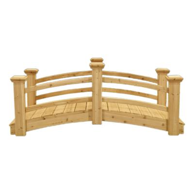 China Sustainable Hot Selling Decorative Solid Wood Garden Pond Arch Walkway Garden Wooden Bridge for sale