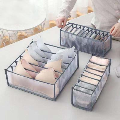 China Hot Seller Folding Underwear Bra Bangs Cloth Storage Box, Best Sellers 2021 Foldable Storage Boxes Drawer Clothes Organizer for sale