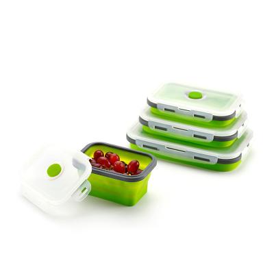 China Freshness Preservation Microwave BPA Free Meal Prep Container Bento Lunch Boxes Silicone Leftover Safe Meal Box For Kitchen for sale