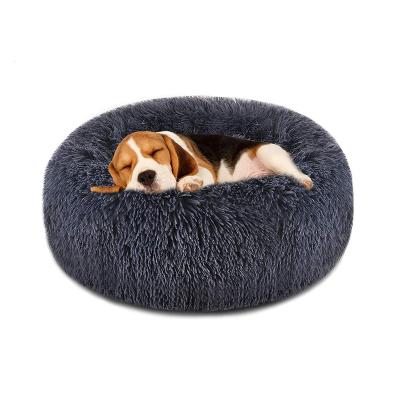 China Luxury Travel Anti-worry Puppy Bed Machine Washable Warming Comfortable Soft Pet Bed for sale