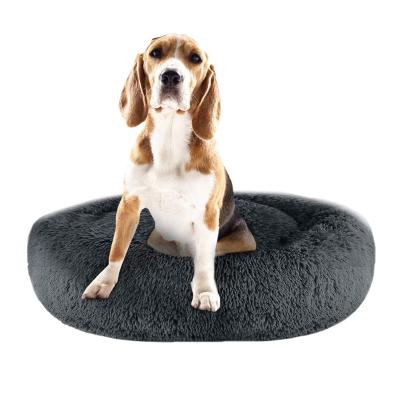 China The Original Travel Machine Washable Donut Cat and Dog Calming Bed, High Multiple Bolster Class Lux Fur Pets Bed // for sale