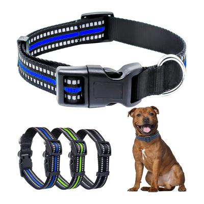 China Reflective Wholesale Products Nylon Puppy Collar, Breathable Comfort Soft Fit Neoprene Padded Dog Cat Collars for sale