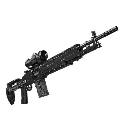 China Battle Rifle Simulation Gun Building Blocks Model Military Weapon Bricks Toys Set for sale