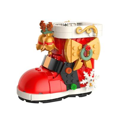 China JAKI Winter Town Winter Christmas Snow Boots Model ​Building Blocks Bricks for sale